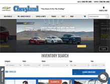 Tablet Screenshot of chevyland.com